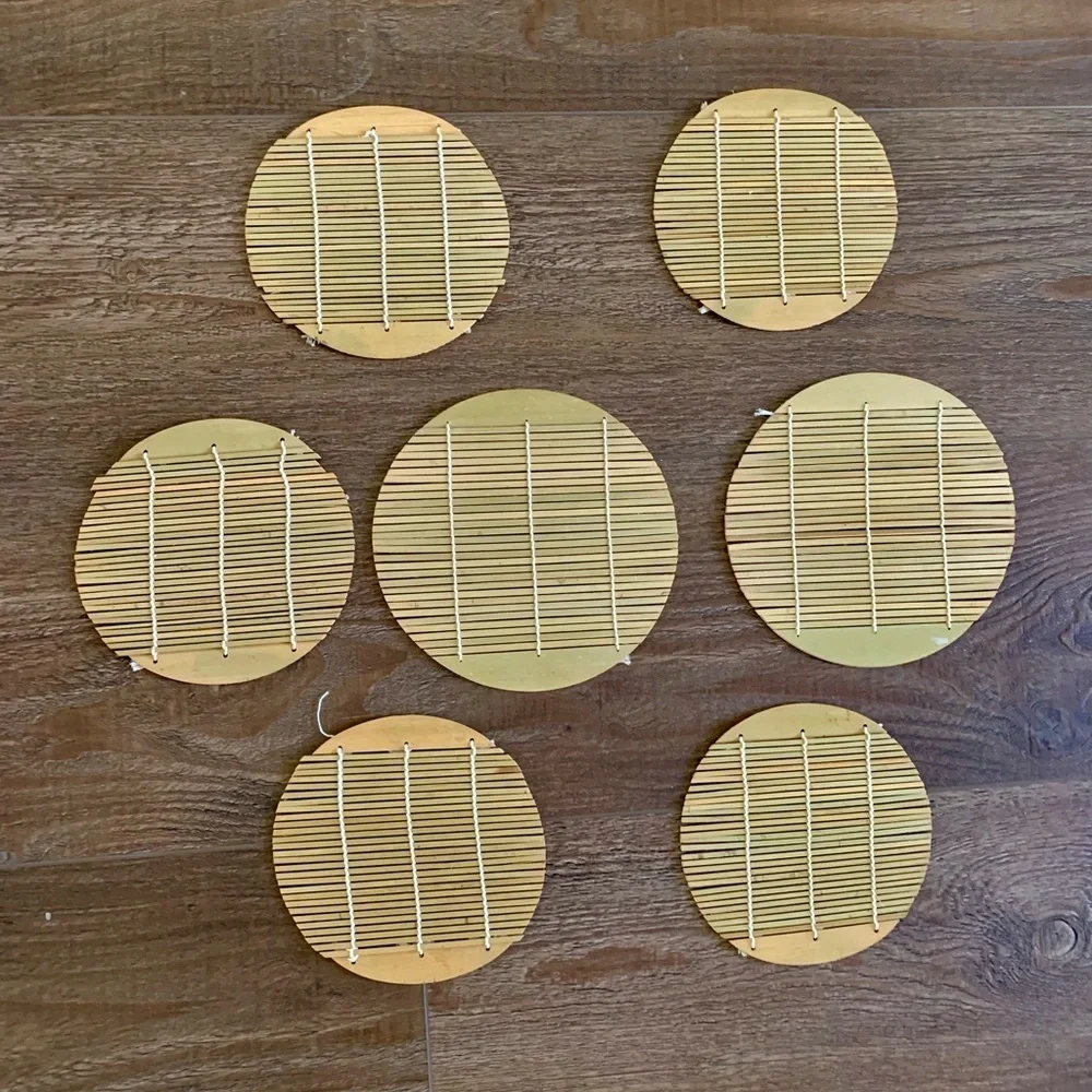 Bamboo coasters